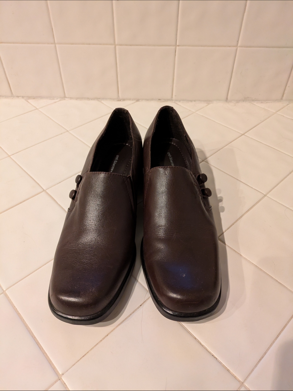 Women's Brown Slip-On Dress Shoes